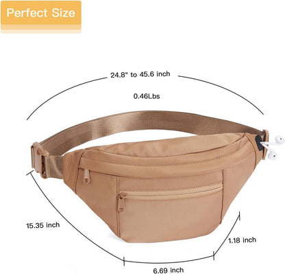 Telena Gürteltasche Canvas Outdoor Sport Hüfttasche mit