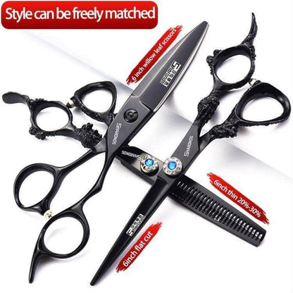 Profi Friseurschere Set 6 Zoll – Haarschneideschere & Effilierschere