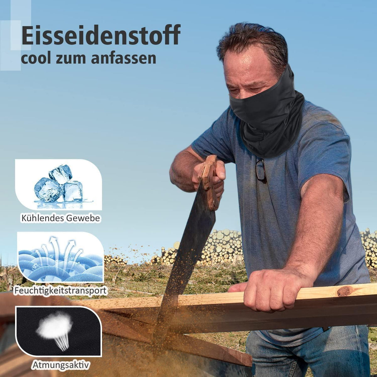 Sommer Sturmhaube Kühlung UV-Schutz | Atmungsaktiv & Vielseitig