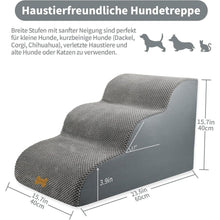 Hundetreppe für Kleine Hunde 3-Stufig Haustiertreppe Sofa