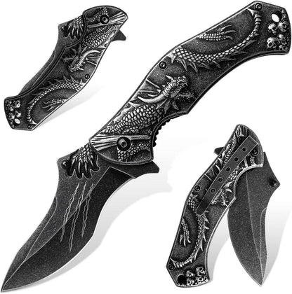 Klappmesser Outdoor D2 Stahl Drachen Creek Taschenmesser Bushcraft