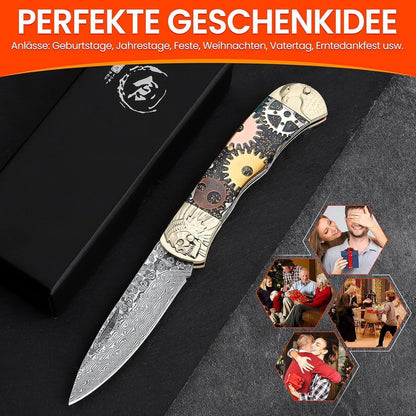 Dragon Creek VG-10 Damastmesser Outdoor Survival 60HRC