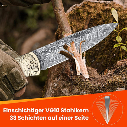 Dragon Creek VG-10 Damastmesser Outdoor Camping 60HRC Survival Jagd