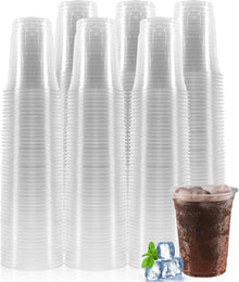 Transparente Partybecher aus Kunststoff 350ml für Geburtstage & Partys