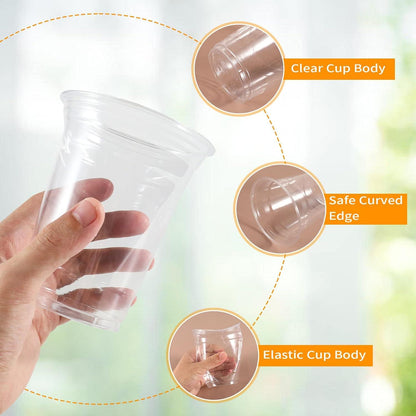 Transparente Partybecher aus Kunststoff 350ml 300 Stück