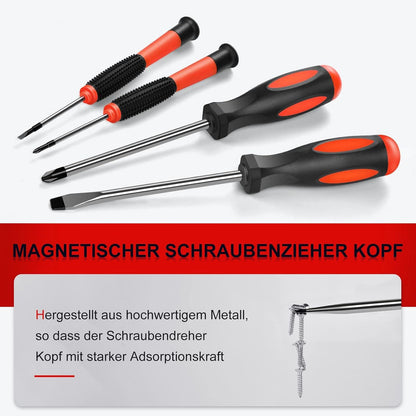 Werkzeugkoffer Gefüllt Profi 287tlg Ratschenschlüssel Schraubendreher