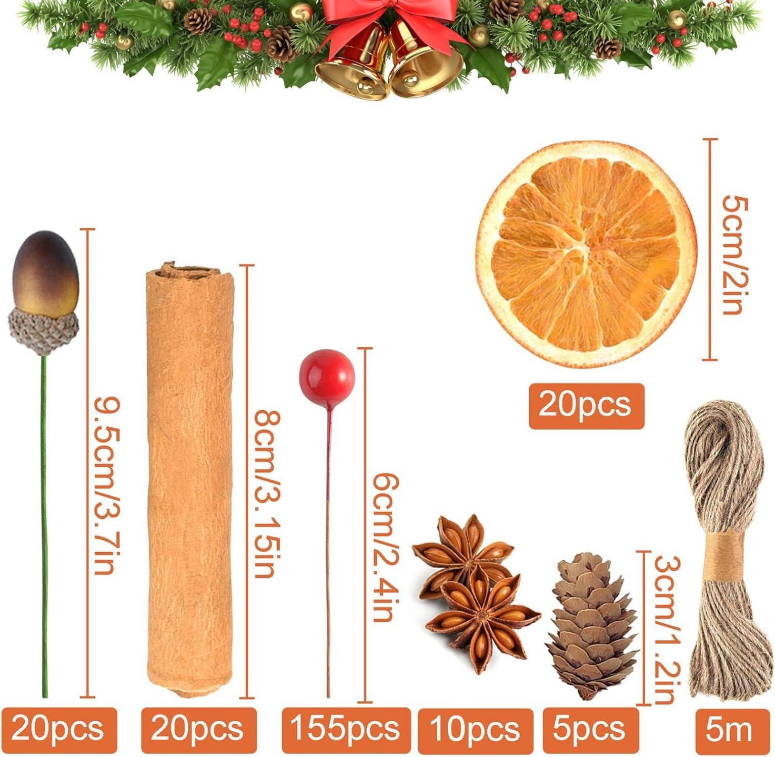Weihnachtsdeko Bastelset - 255 Teile Adventskranz