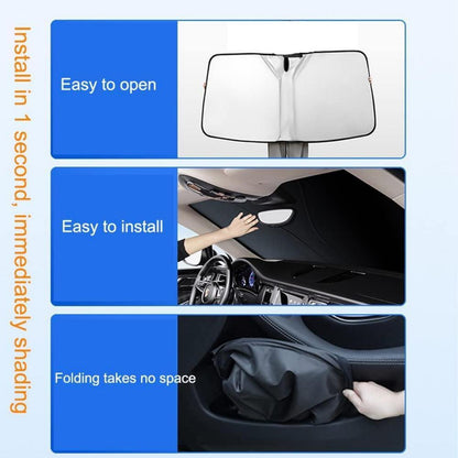 Auto Sonnenschutz Frontscheibe – Reflektierend & Faltbar 140x70cm