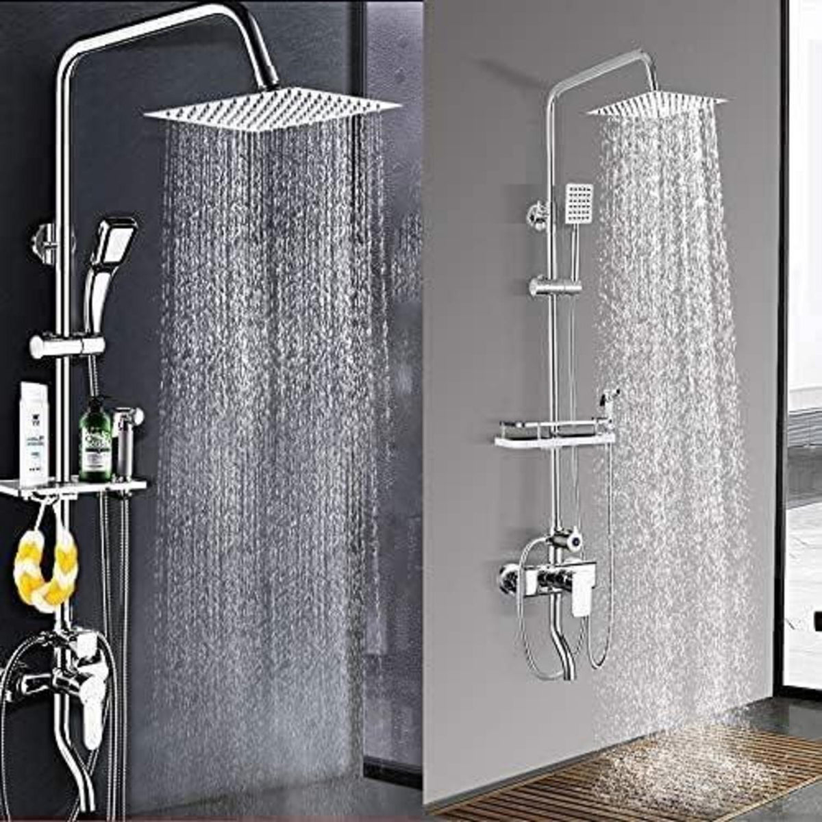 Regendusche 40x40cm Edelstahl Eckig Selbstreinigend