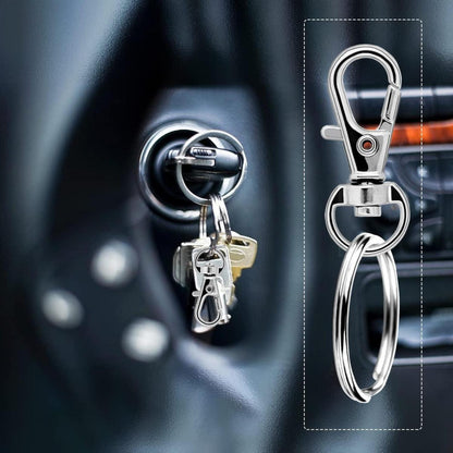 Schlüsselring Karabiner Edelstahl 320 Stück Basteln Ringe Drehgelenk