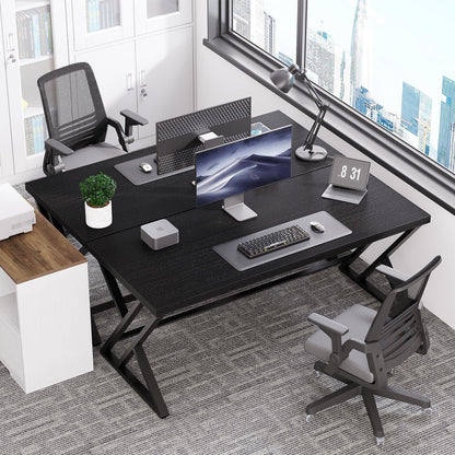 LVB Computertisch Industrie Design 140 x 60 cm Schwarz