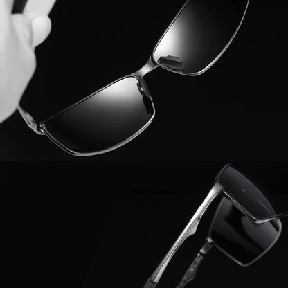 Polarisierte Sonnenbrille Herren UV400 Sport Outdoor Brille Schwarz