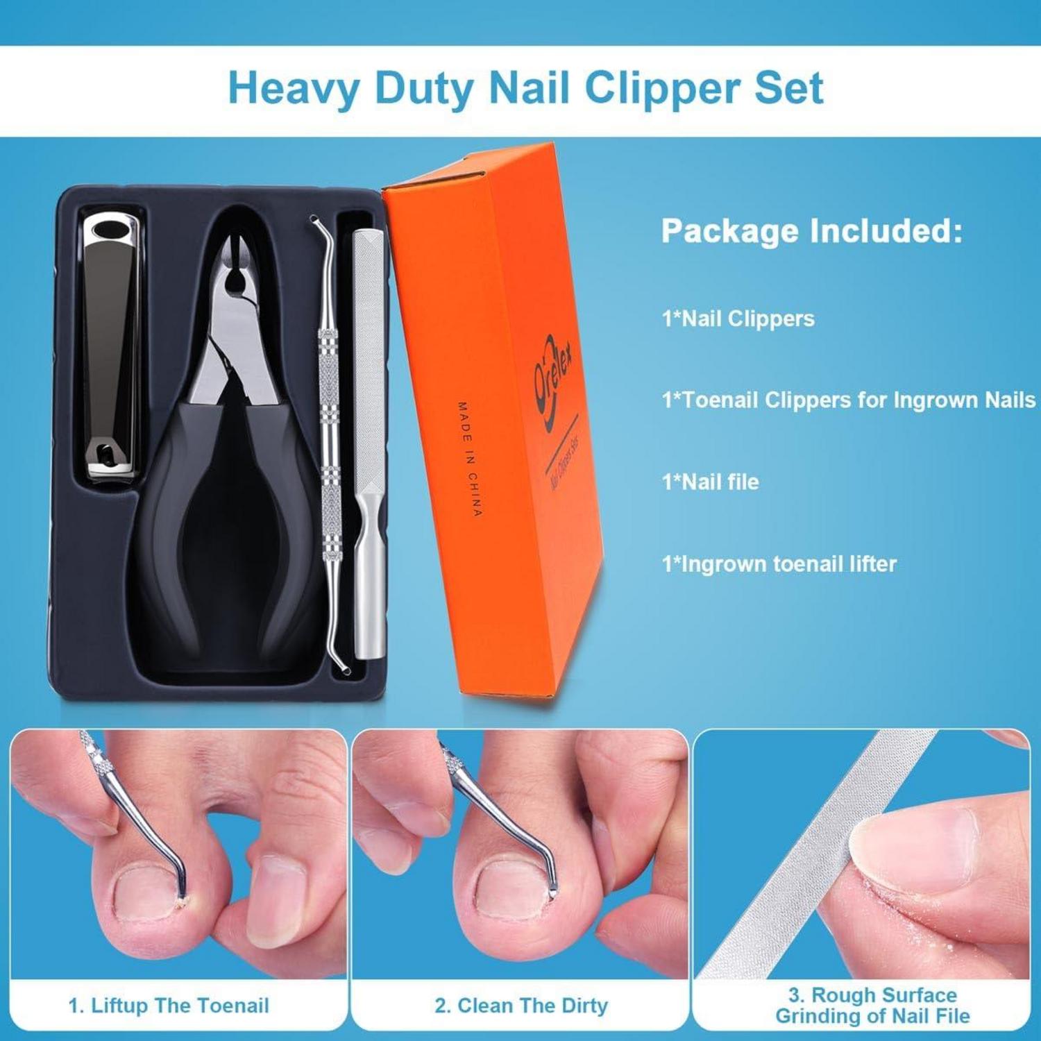 Nagelschere Zehennagel Nagelclipper Edelstahl Ergonomischignum