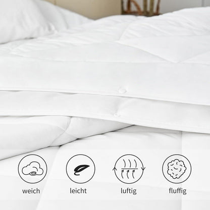 Aisbo Bettdecke 200x220 4 Jahreszeiten - Vierjahreszeiten Duvet Steppdecke