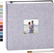 Selbstklebendes Fotoalbum zum Selbstgestalten mit leinen Hardcover, 60