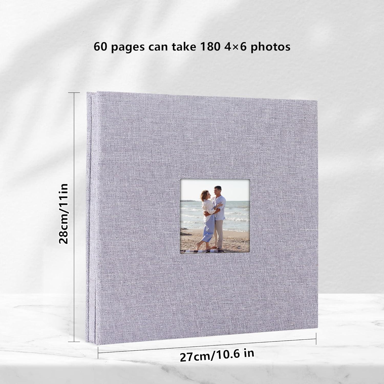 Selbstklebendes Fotoalbum zum Selbstgestalten mit leinen Hardcover, 60