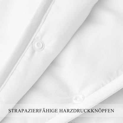 Bettdecke 200x200 4 Jahreszeiten Sommer Winter Knöpfen 2teilig Set 200x200cm