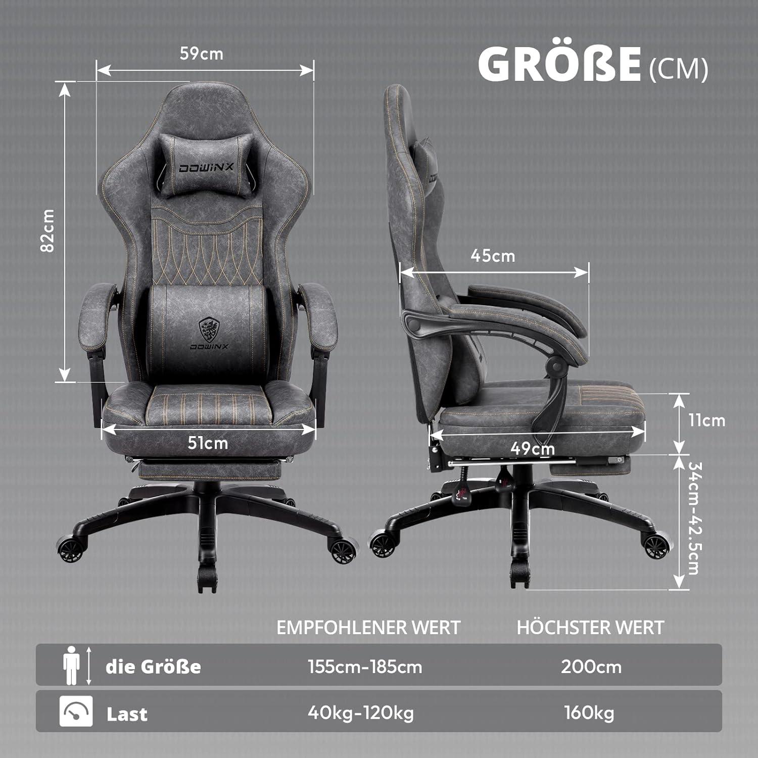 Gaming Stuhl mit Massage, Racing Stuhl mit