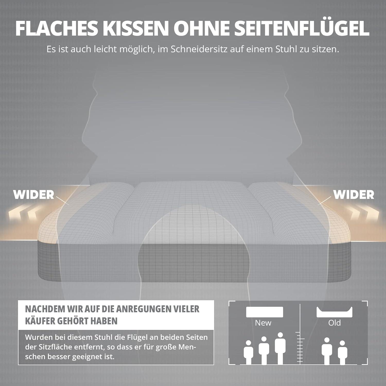 Gaming Stuhl mit Massage und Frühlingskissen Schwarz Ergonomisch