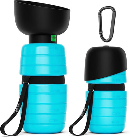 Pecute Trinkflasche Hunde Silikon Wasserschale XL 850ml Blau