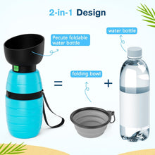 Pecute Trinkflasche Hunde Silikon XL 850ml Blau