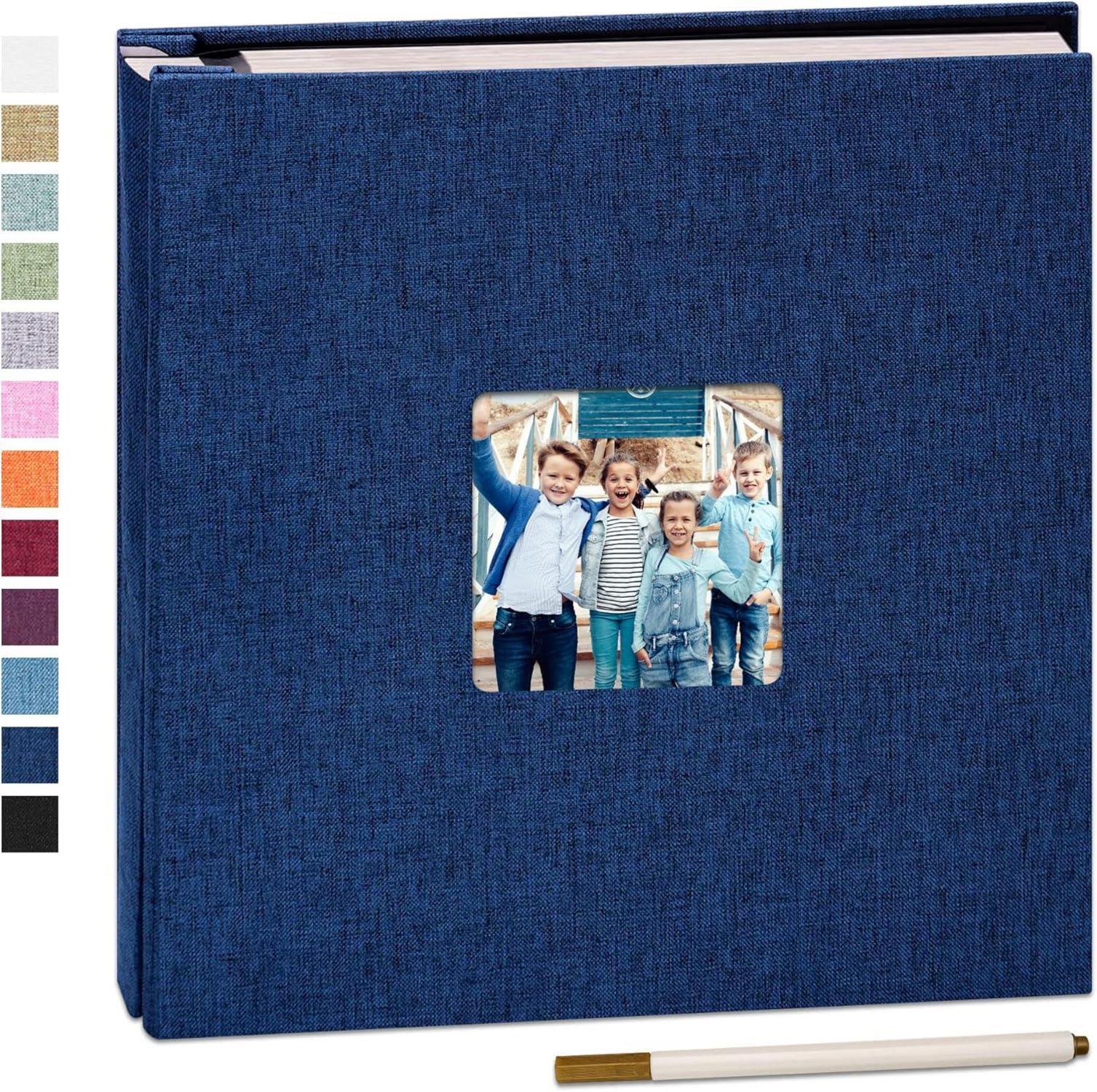 Selbstklebendes Fotoalbum DIY 120 Seiten 10x15 Leinen Cover