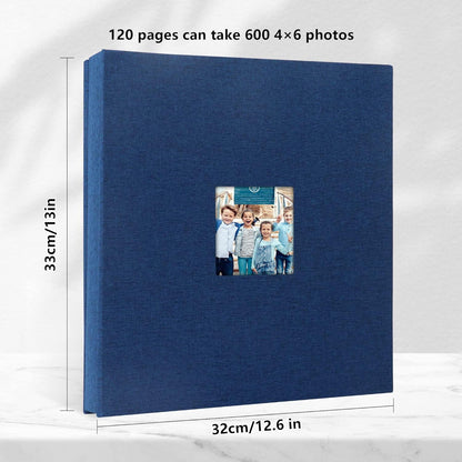 Selbstklebendes Fotoalbum DIY 120 Seiten 10x15 Leinen Cover
