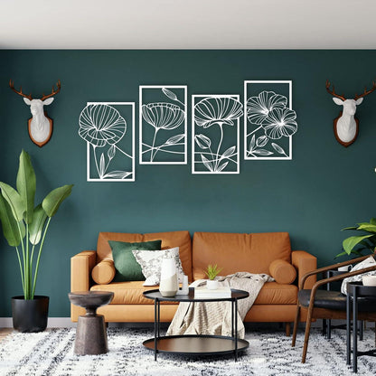 Metall Lotusblume Wanddekoration für Wohnzimmer Schlafzimmer Büro