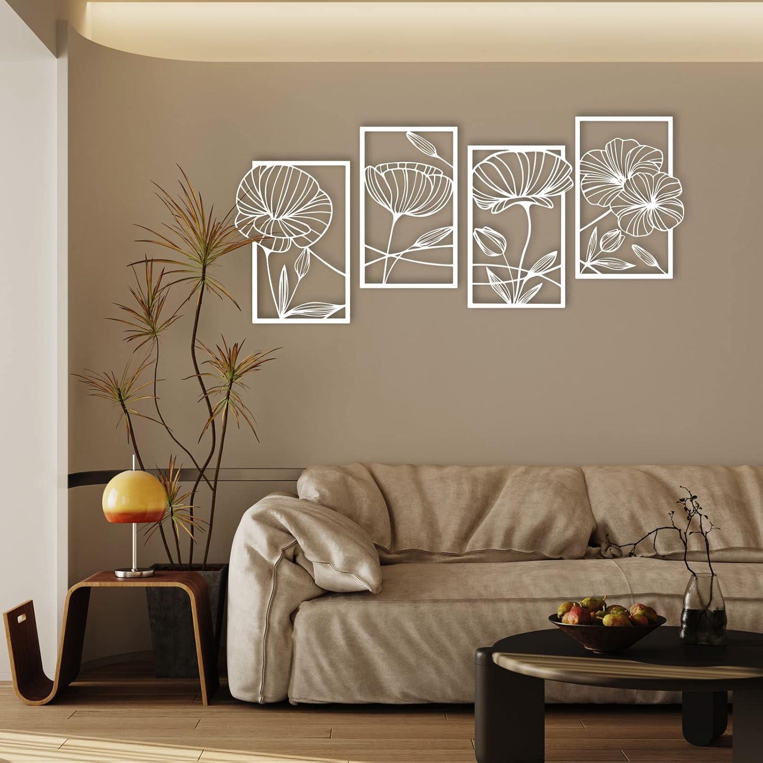 Metall Lotusblume Wanddekoration Abstrakte Blumen Ästhetische Kunst