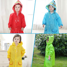Kinder Regenponcho mit Kapuze, Süßes Regencape, Wasserdicht