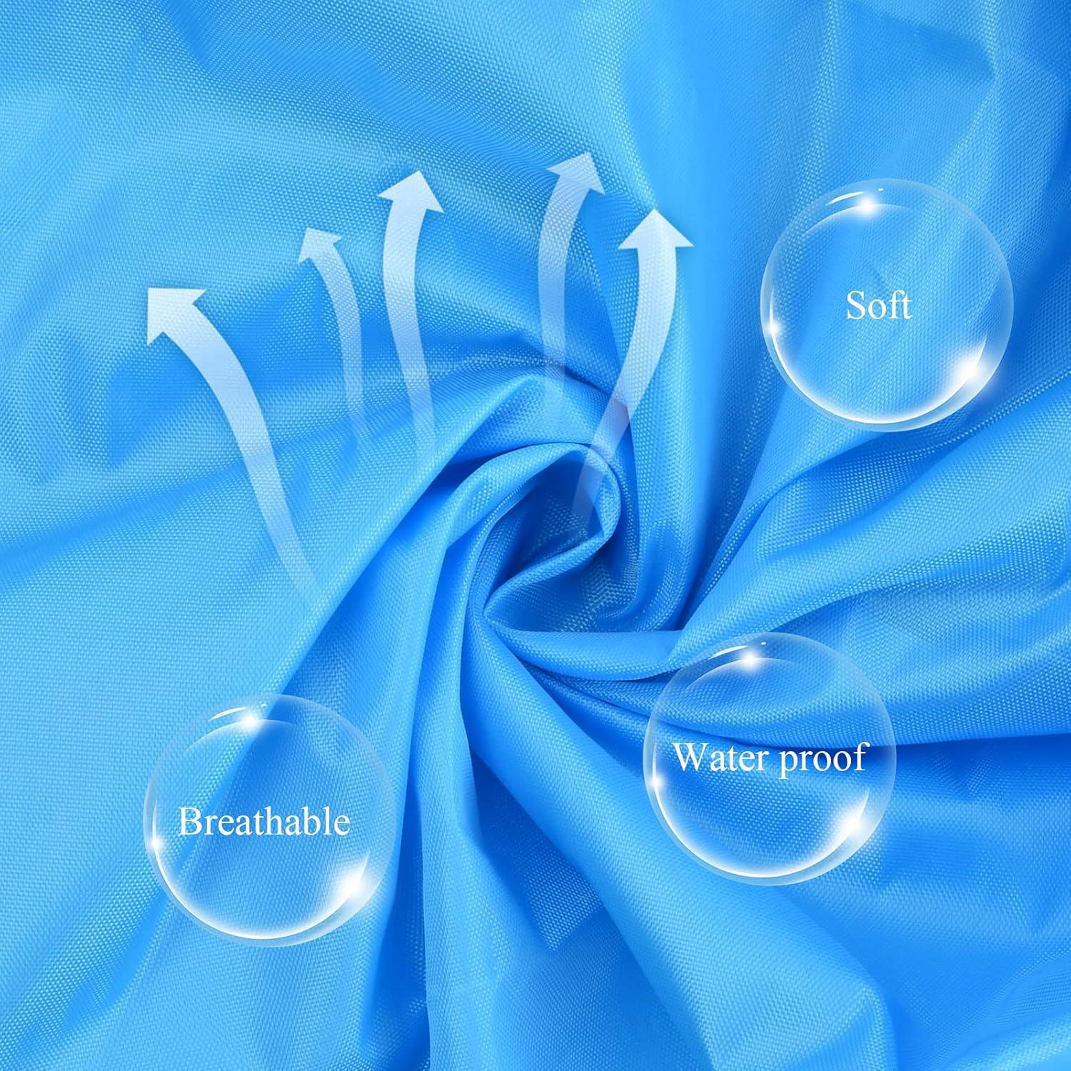 Kinder Regenponcho mit Kapuze Wasserdicht für Outdoor-Aktivitäten Blau