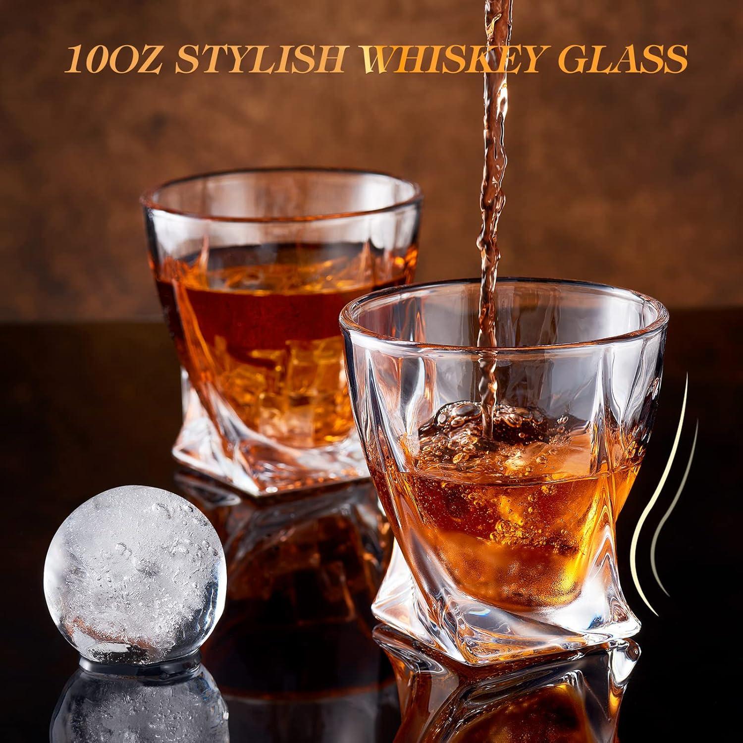 veecom Whisky Gläser 300ml 2er Set Kristallglas