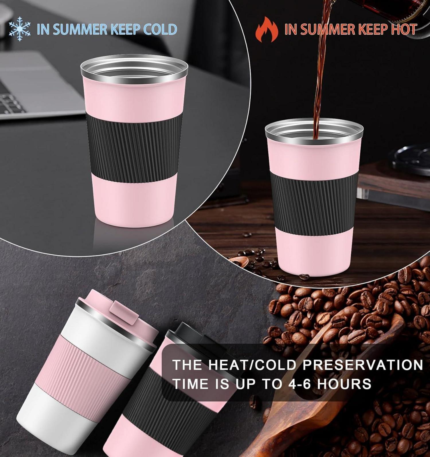 Thermobecher Edelstahl Isolierbecher Travel Mug 380ml Vakuum