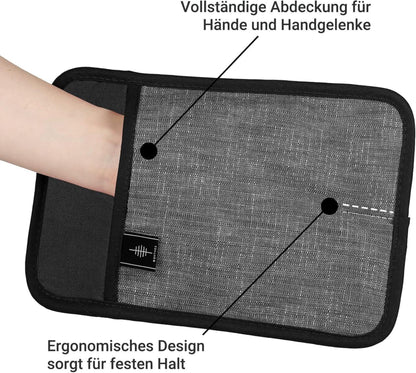 Topflappen Baumwolle Hitzebeständig 4er Set Schwarz Anti-rutsch