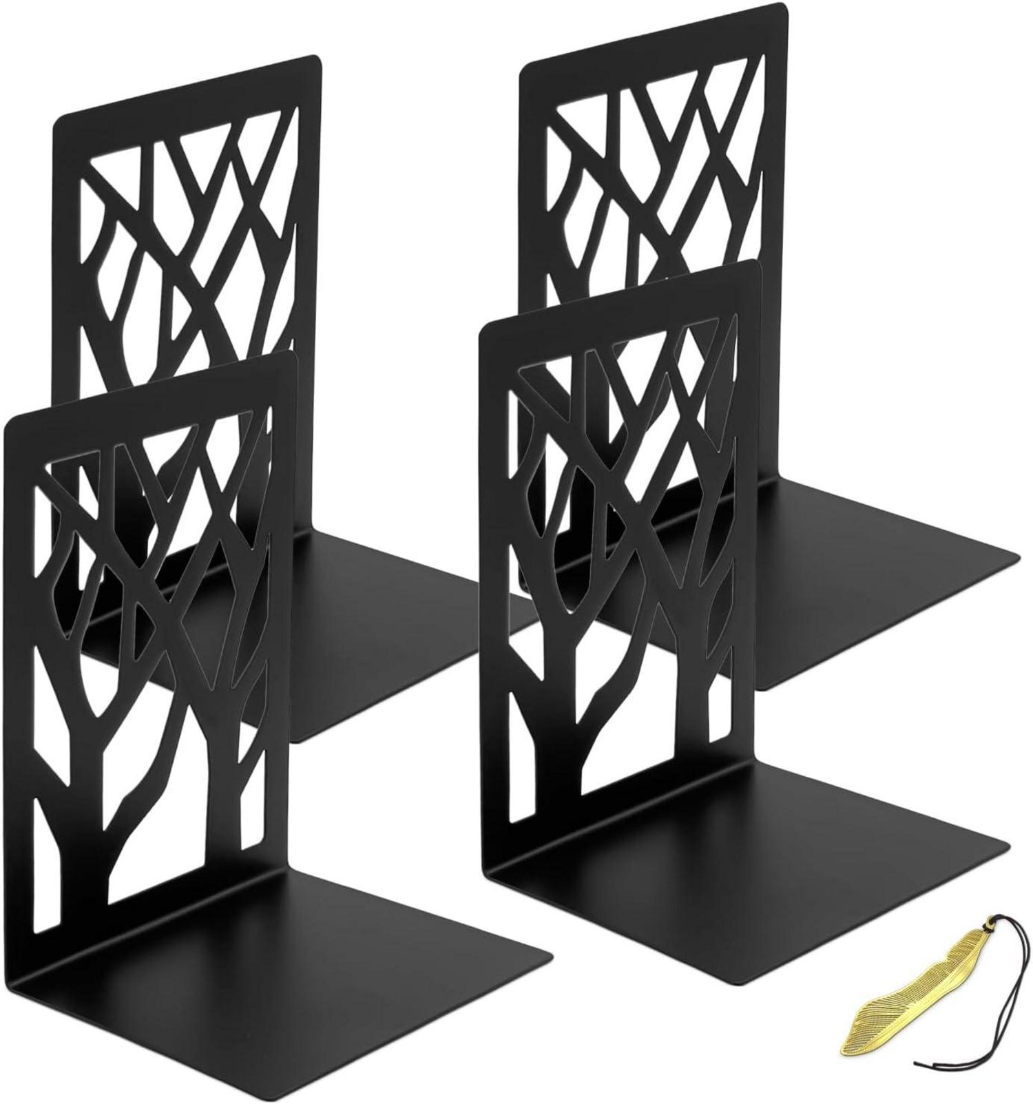 Moderne Metall Buchstützen für Regal, 2 Paare