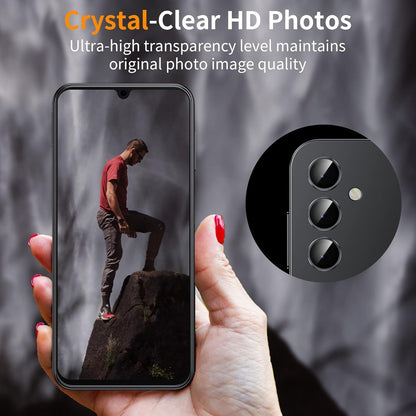 Kamera Schutzfolie gehärtetes Glas Samsung Galaxy A14 A34, Schwarz
