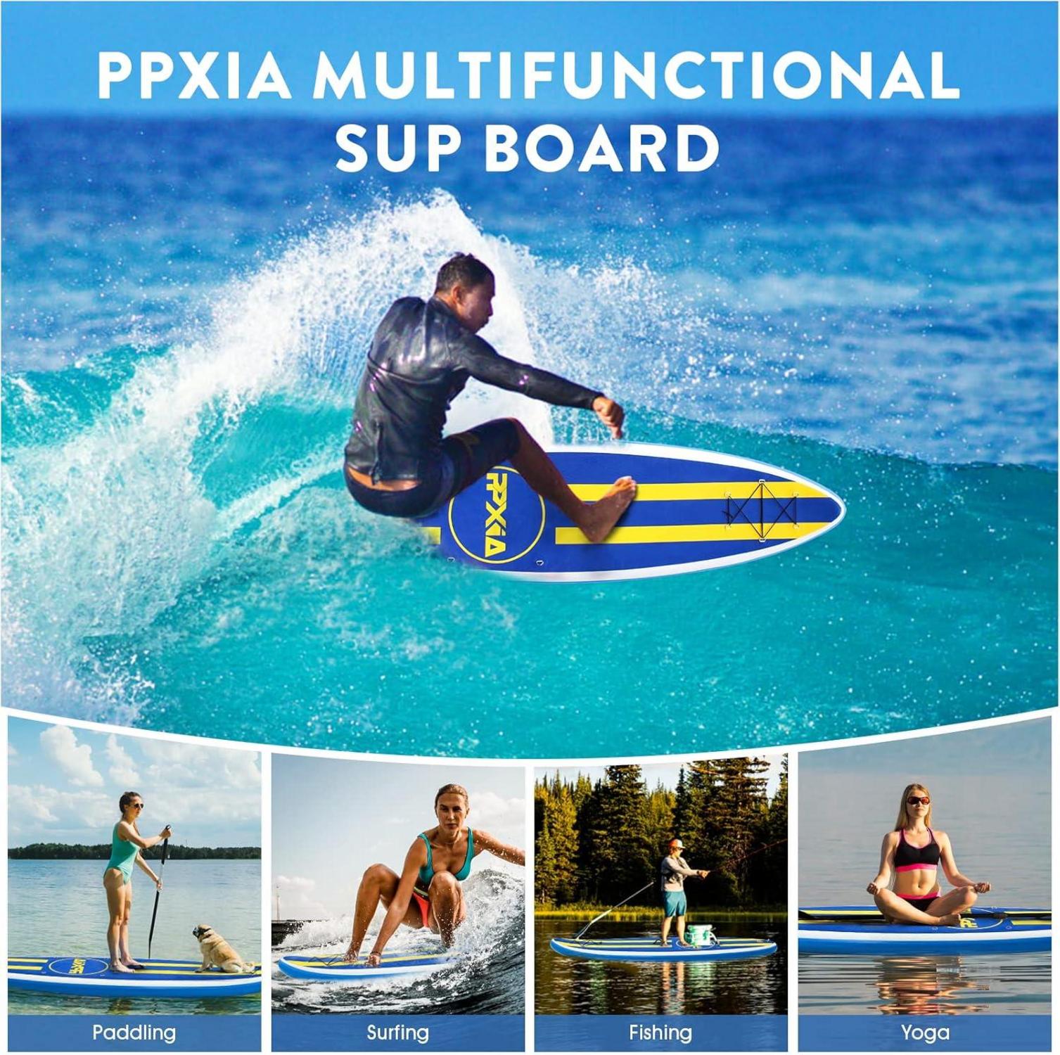 Aufblasbares SUP Board 320x82x15cm mit Zubehör für Kinder & Erwachsene