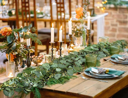 Künstliche Eukalyptus Girlande Hängepflanze 78.7IN Umweltfreundlich Grün