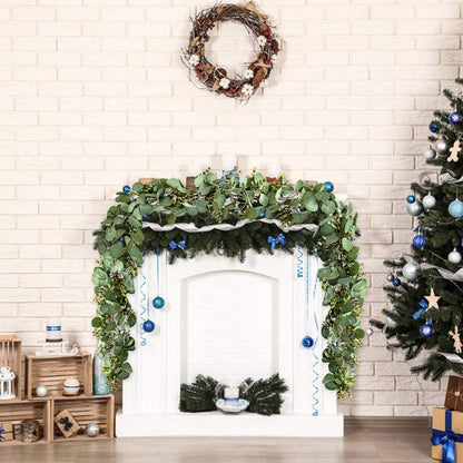 Künstliche Eukalyptus Girlanden 78.7IN Hochzeit Tischläufer Deko