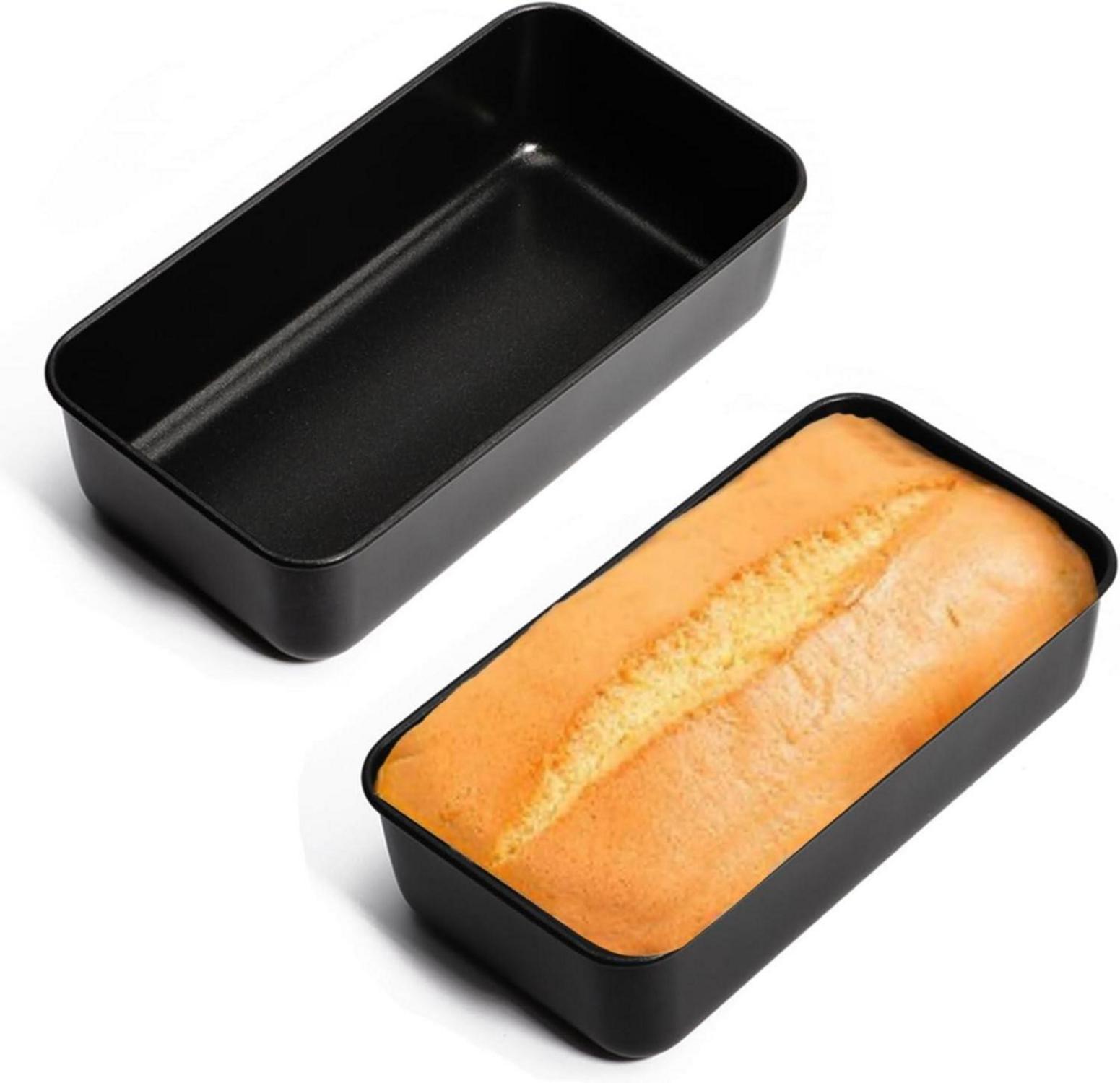 Edelstahl Brotbackform 2-teilig Antihaftbeschichtung 23,5x12,6x6,2cm
