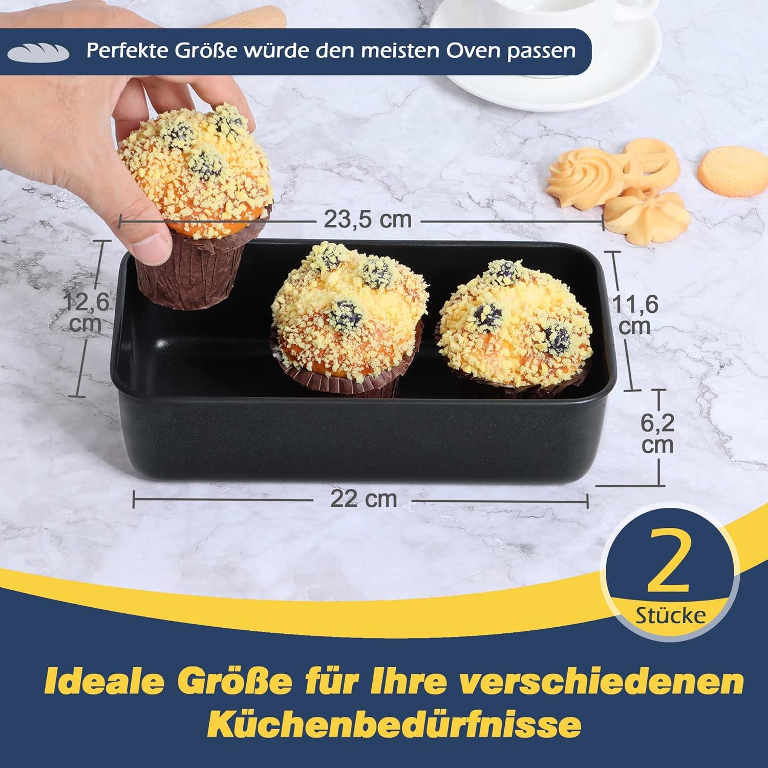 Edelstahl Kastenform mit Antihaftbeschichtung für Kuchen und