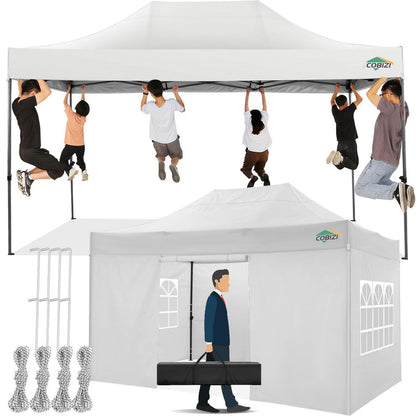Faltpavillon 3x4,5m mit Seitenwänden – Wasserdicht & Stabil