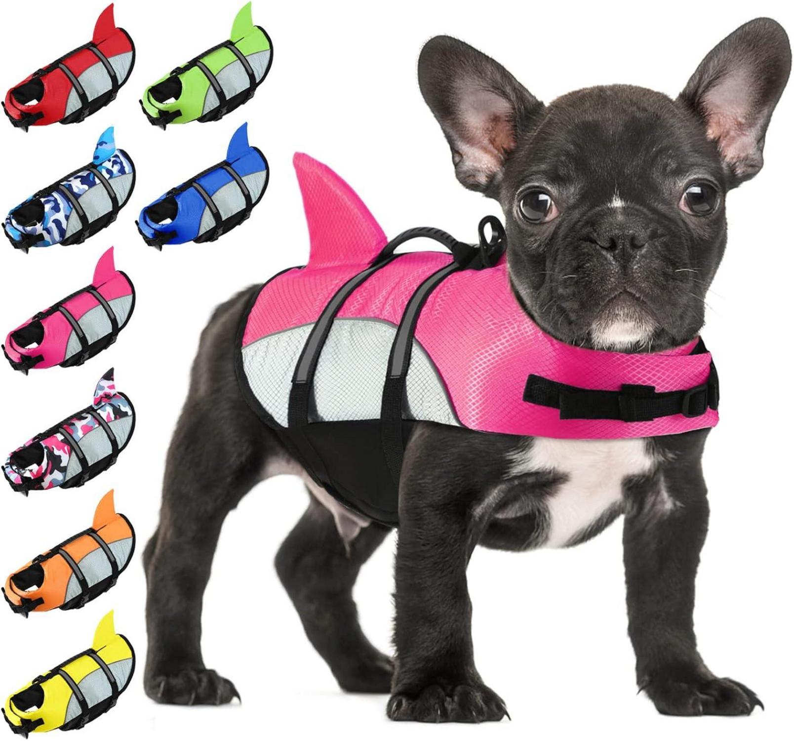 Hundeschwimmweste für kleine bis mittelgroße Hunde PinkN M
