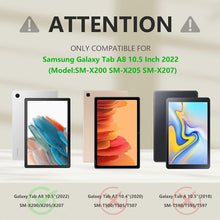Hülle für Samsung Galaxy Tab A8 10.5 2021 Tricolor Blau