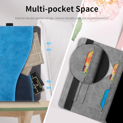 Aswant Samsung Galaxy Tab A8 2021/2022 Hülle - Ultradünne Business Tricolor Schutzhülle - Blau