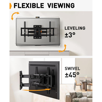 Perlegear TV Wandhalterung 42-84 Zoll schwenkbar neigbar