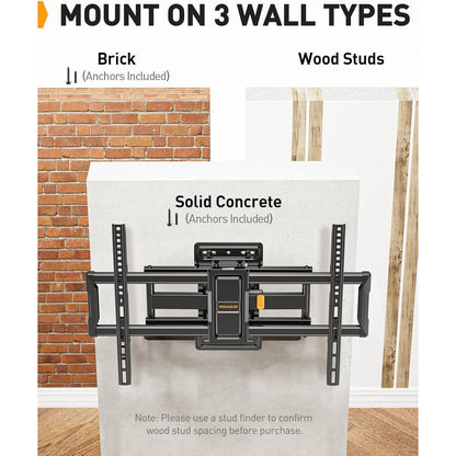 Perlegear TV Wandhalterung 42-84 Zoll schwenkbar neigbar