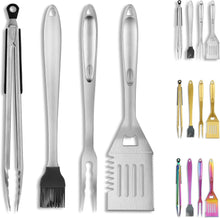 Grill Zubehör Set Edelstahl Bakelit Griff Hitzebeständig Outdoor BBQ