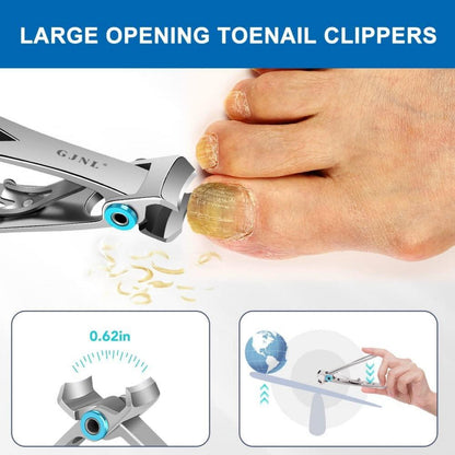 Professionelles Fußnagelzangen-Set für dicke Nägel - Scharfer Nagelknipser mit Nagelfang