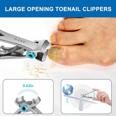 Professionelles Fußnagelzangen-Set für dicke Nägel - Scharfer Nagelknipser mit Nagelfang